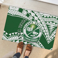 Personalised Samoa Faleata College Rubber Doormat Samoan Pattern - Wonder Print Shop