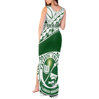 Personalised Samoa Faleata College Tank Maxi Dress Samoan Pattern - Wonder Print Shop