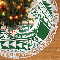 Personalised Samoa Faleata College Tree Skirt Samoan Pattern - Wonder Print Shop