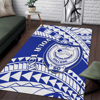 Personalised Samoa Safata College Area Rug Samoan Pattern - Wonder Print Shop
