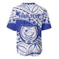 Personalised Samoa Safata College Baseball Jersey Samoan Pattern - Wonder Print Shop