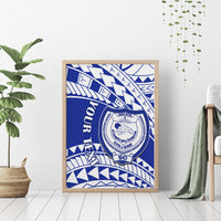 Personalised Samoa Safata College Canvas Wall Art Samoan Pattern - Wonder Print Shop