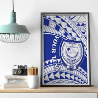 Personalised Samoa Safata College Canvas Wall Art Samoan Pattern - Wonder Print Shop
