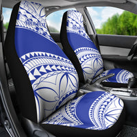 Personalised Samoa Safata College Car Seat Cover Samoan Pattern - Wonder Print Shop