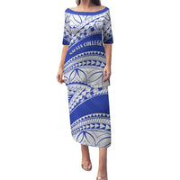 Personalised Samoa Safata College Family Matching Puletasi Dress and Hawaiian Shirt Samoan Pattern - Wonder Print Shop