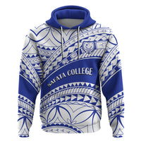 Personalised Samoa Safata College Hoodie Samoan Pattern - Wonder Print Shop
