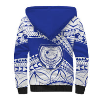 Personalised Samoa Safata College Sherpa Hoodie Samoan Pattern - Wonder Print Shop