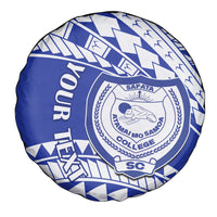Personalised Samoa Safata College Spare Tire Cover Samoan Pattern - Wonder Print Shop