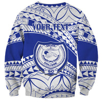 Personalised Samoa Safata College Sweatshirt Samoan Pattern - Wonder Print Shop