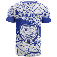 Personalised Samoa Safata College T Shirt Samoan Pattern - Wonder Print Shop