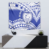 Personalised Samoa Safata College Tapestry Samoan Pattern - Wonder Print Shop