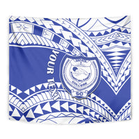 Personalised Samoa Safata College Tapestry Samoan Pattern - Wonder Print Shop