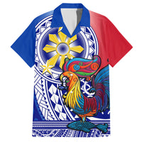 Personalised Philippines Family Matching Long Sleeve Bodycon Dress and Hawaiian Shirt Filipino Sarimanok With Polynesian Tattoo - Wonder Print Shop