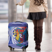 Personalised Philippines Luggage Cover Filipino Sarimanok With Polynesian Tattoo - Wonder Print Shop