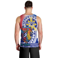 Personalised Philippines Men Tank Top Filipino Sarimanok With Polynesian Tattoo - Wonder Print Shop