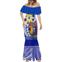 Personalised Philippines Mermaid Dress Filipino Sarimanok With Polynesian Tattoo - Wonder Print Shop