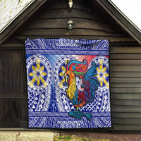Personalised Philippines Quilt Filipino Sarimanok With Polynesian Tattoo - Wonder Print Shop
