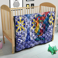 Personalised Philippines Quilt Filipino Sarimanok With Polynesian Tattoo - Wonder Print Shop
