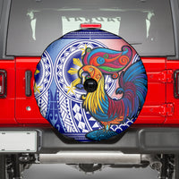 Personalised Philippines Spare Tire Cover Filipino Sarimanok With Polynesian Tattoo - Wonder Print Shop