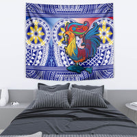 Personalised Philippines Tapestry Filipino Sarimanok With Polynesian Tattoo - Wonder Print Shop