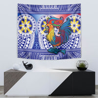 Personalised Philippines Tapestry Filipino Sarimanok With Polynesian Tattoo - Wonder Print Shop