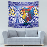 Personalised Philippines Tapestry Filipino Sarimanok With Polynesian Tattoo - Wonder Print Shop