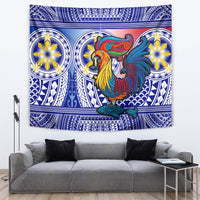 Personalised Philippines Tapestry Filipino Sarimanok With Polynesian Tattoo - Wonder Print Shop