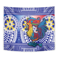 Personalised Philippines Tapestry Filipino Sarimanok With Polynesian Tattoo - Wonder Print Shop