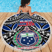Samoa 685 Beach Blanket Samoan Coat Of Arms Simple Style - Wonder Print Shop