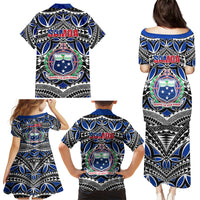 Samoa 685 Family Matching Puletasi Dress and Hawaiian Shirt Samoan Coat Of Arms Simple Style - Wonder Print Shop