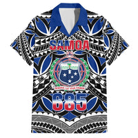 Samoa 685 Family Matching Short Sleeve Bodycon Dress and Hawaiian Shirt Samoan Coat Of Arms Simple Style - Wonder Print Shop