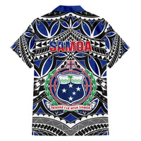 Samoa 685 Family Matching Short Sleeve Bodycon Dress and Hawaiian Shirt Samoan Coat Of Arms Simple Style - Wonder Print Shop