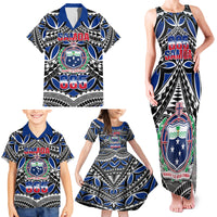 Samoa 685 Family Matching Tank Maxi Dress and Hawaiian Shirt Samoan Coat Of Arms Simple Style - Wonder Print Shop