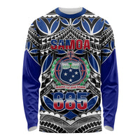 Samoa 685 Long Sleeve Shirt Samoan Coat Of Arms Simple Style - Wonder Print Shop