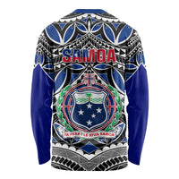 Samoa 685 Long Sleeve Shirt Samoan Coat Of Arms Simple Style - Wonder Print Shop