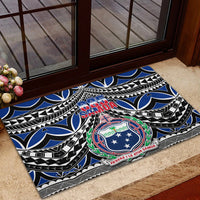Samoa 685 Rubber Doormat Samoan Coat Of Arms Simple Style - Wonder Print Shop