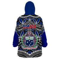 Samoa 685 Wearable Blanket Hoodie Samoan Coat Of Arms Simple Style - Wonder Print Shop