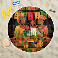 Happy Kwanzaa Beach Blanket African-American Culture Celebration - Wonder Print Shop