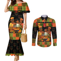 happy-kwanzza-couples-matching-mermaid-dress-and-long-sleeve-button-shirt-african-american-culture-celebration