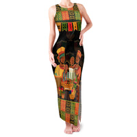 Happy Kwanzaa Family Matching Tank Maxi Dress and Hawaiian Shirt African-American Culture Celebration - Wonder Print Shop