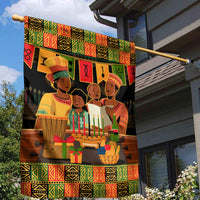 Happy Kwanzaa Garden Flag African-American Culture Celebration - Wonder Print Shop
