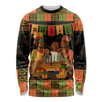 Happy Kwanzaa Long Sleeve Shirt African-American Culture Celebration - Wonder Print Shop