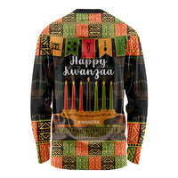 Happy Kwanzaa Long Sleeve Shirt African-American Culture Celebration - Wonder Print Shop