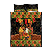 Happy Kwanzaa Quilt Bed Set African-American Culture Celebration - Wonder Print Shop