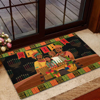 Happy Kwanzaa Rubber Doormat African-American Culture Celebration - Wonder Print Shop