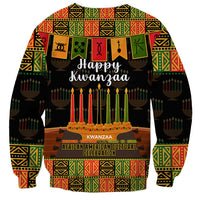 Happy Kwanzaa Sweatshirt African-American Culture Celebration - Wonder Print Shop
