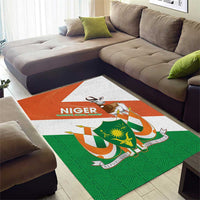 Niger Republic Day Area Rug Coat Of Arms With Dama Gazelle - Wonder Print Shop