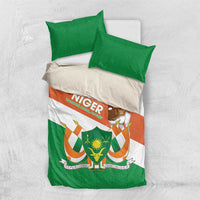 Niger Republic Day Bedding Set Coat Of Arms With Dama Gazelle - Wonder Print Shop