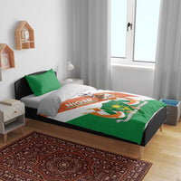 Niger Republic Day Bedding Set Coat Of Arms With Dama Gazelle - Wonder Print Shop