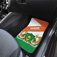 Niger Republic Day Car Mats Coat Of Arms With Dama Gazelle - Wonder Print Shop